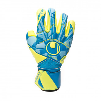 Luvas Uhlsport Radar Control Absolutgrip Finger Surround Radar blue-Flour yellow-Black