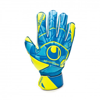 Luvas Uhlsport Radar Control Soft SF Crianças Radar blue-Flour yellow-Black
