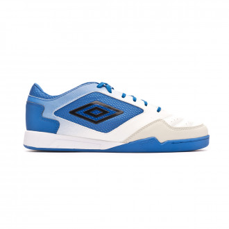 Sapatilha de Futsal Umbro Chaleira II Liga White-Black-Regal blue