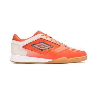 Sapatilha de Futsal Umbro Chaleira II Liga Tangerine tango-Black-White