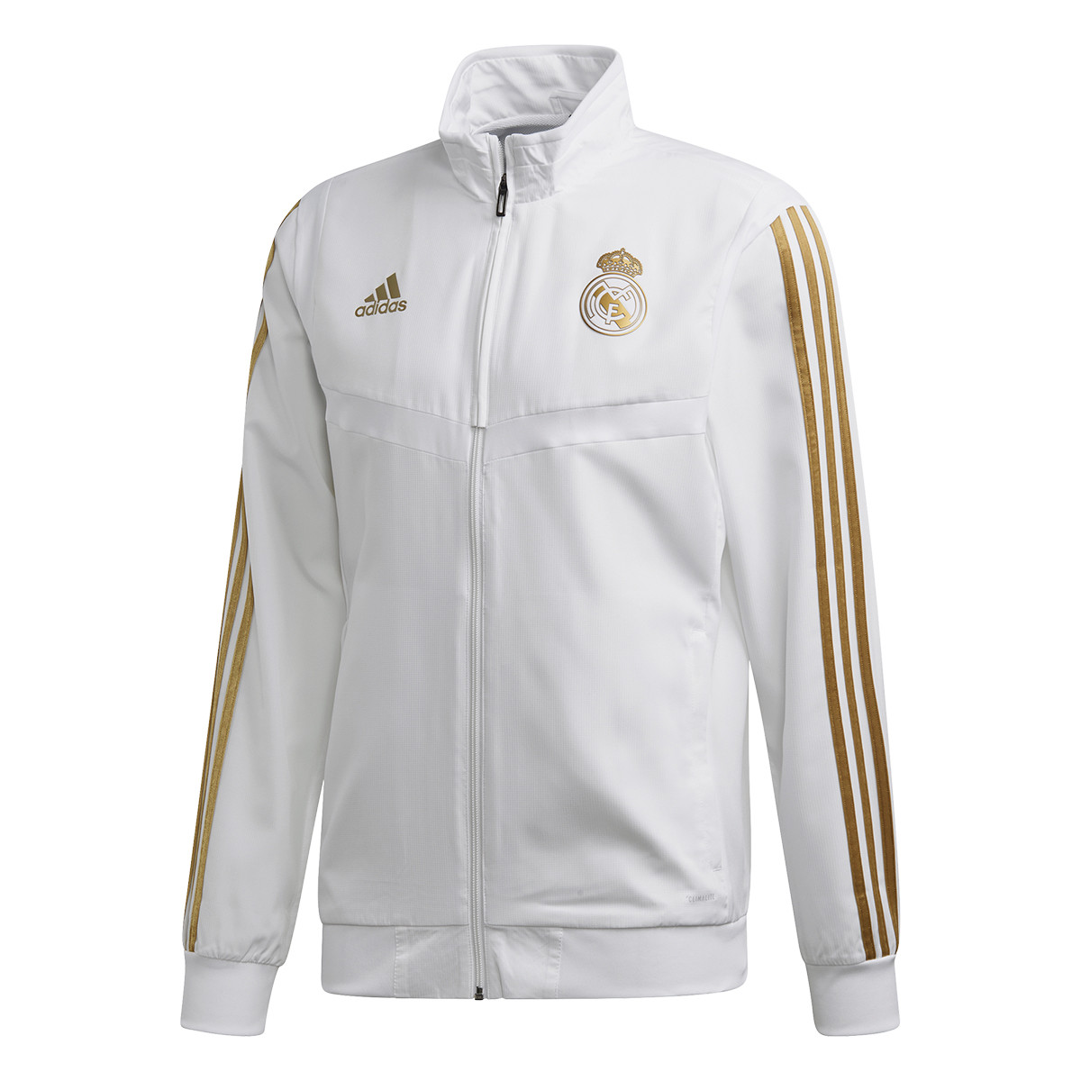 Jacket adidas Real Madrid Pre Match 2019-2020 White-Dark football gold -  Football store Fútbol Emotion