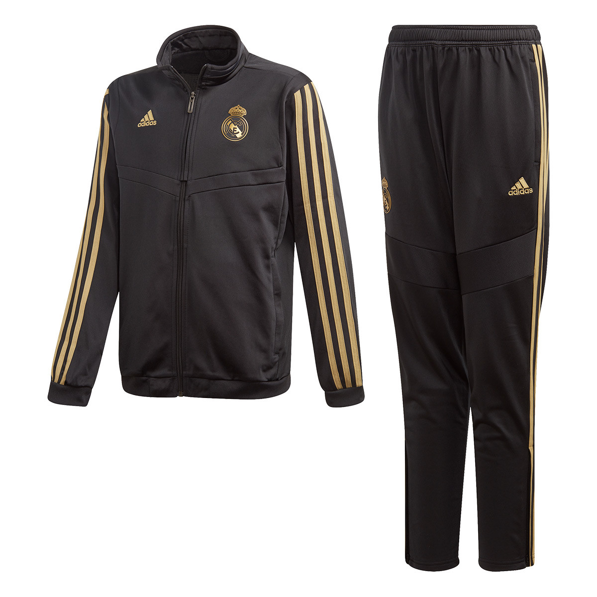 Chándal adidas Real Madrid PES 2019-2020 Niño Black-Dark football gold -  Tienda de fútbol Fútbol Emotion