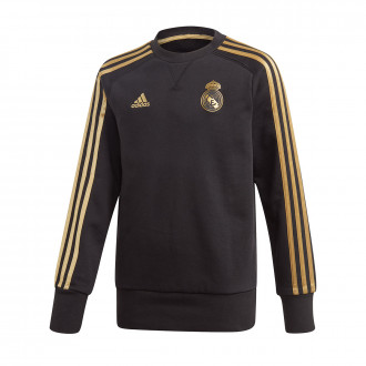Sweatshirt adidas Real Madrid Sweat 2019-2020 Criança Black-Dark football gold