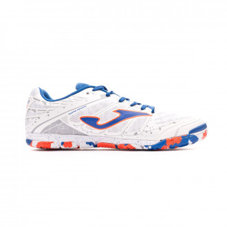 Sapatilha de Futsal Joma Super Regate White-Blue