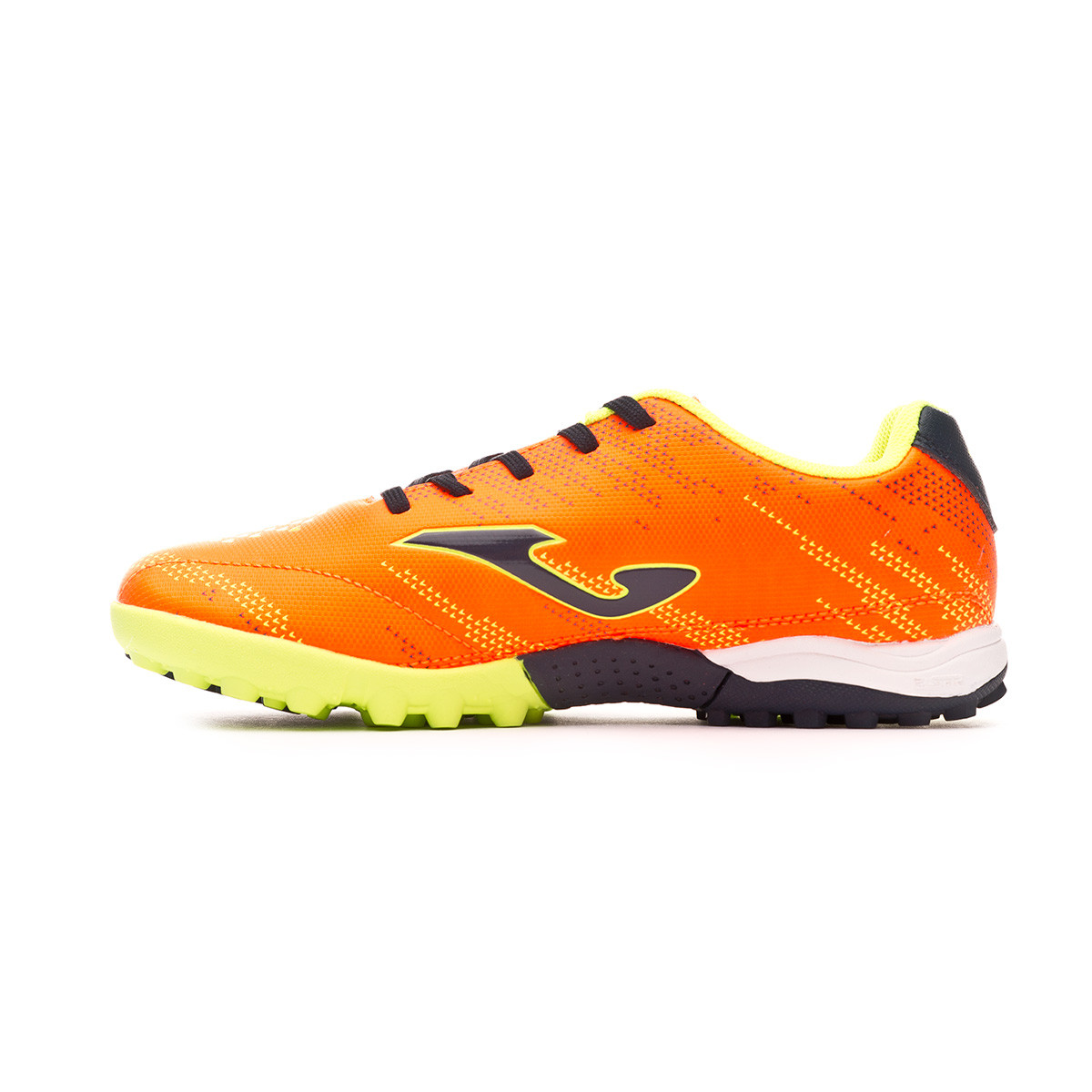 navy and orange turf shoes