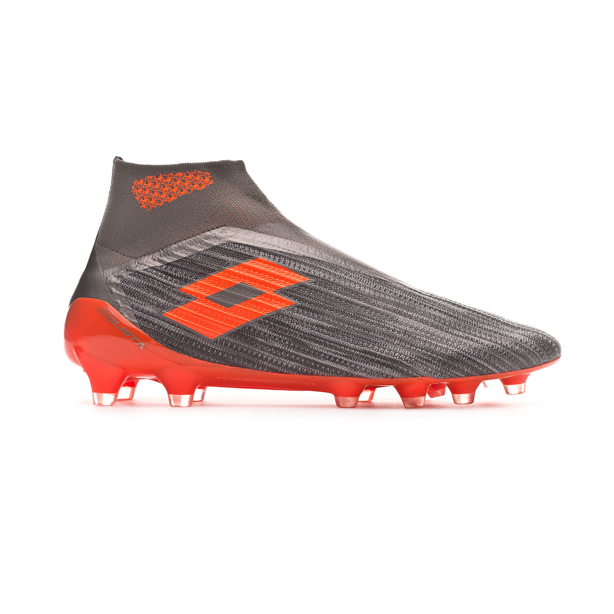 Scarpe Lotto Solista 100 III Gravity FG Cool gray-Orange fluor-Gravity  titan - Negozio di calcio Fútbol Emotion