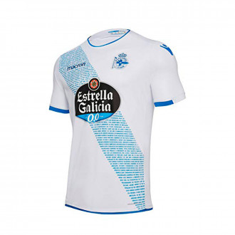 Jersey Macron RC Deportivo La Coruña Gallega Equipación 2019-2020 Niño White-Blue
