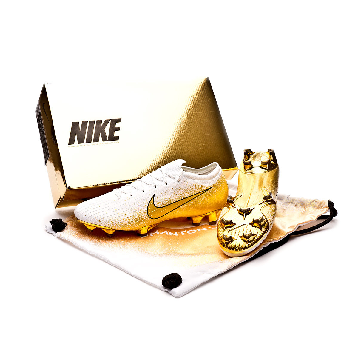 gold football boots nike