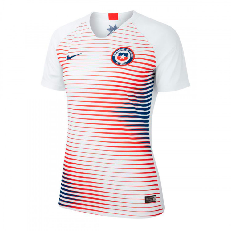 Camiseta Nike Selección Chile Segunda Equipación 2019-2020 Mujer White-Gym  blue - Tienda de fútbol Fútbol Emotion