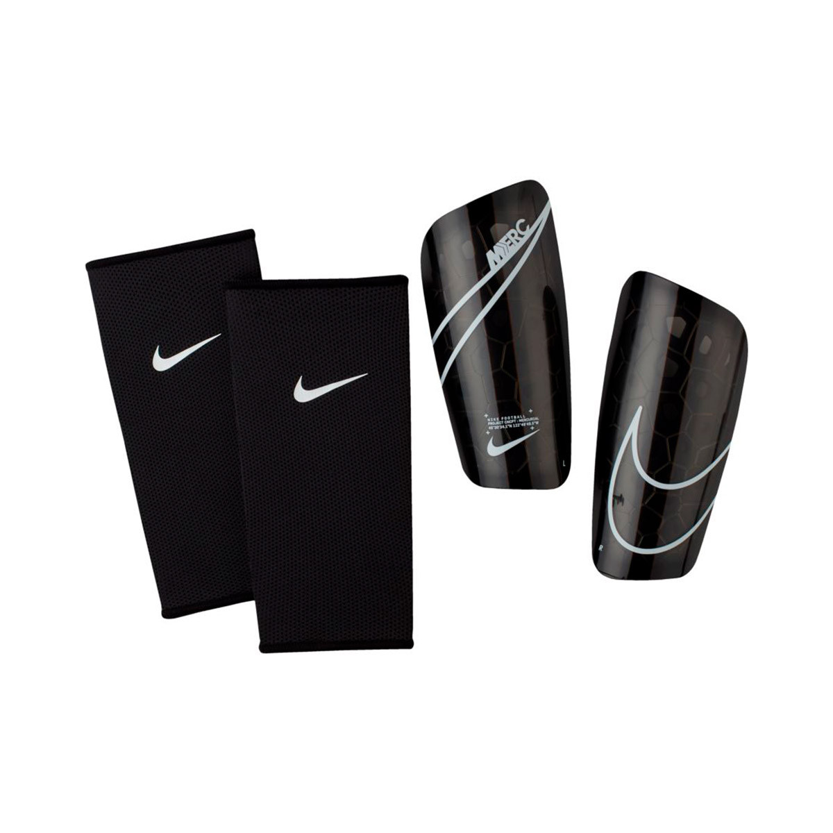 Shinpads Nike Mercurial Lite Black-White - Football store Fútbol Emotion