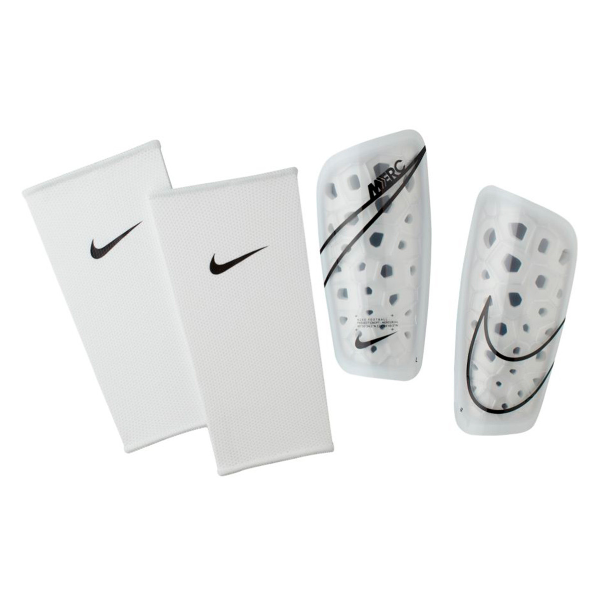 vesícula biliar Zumbido Sala Espinillera Nike Mercurial Lite White-Black - Fútbol Emotion