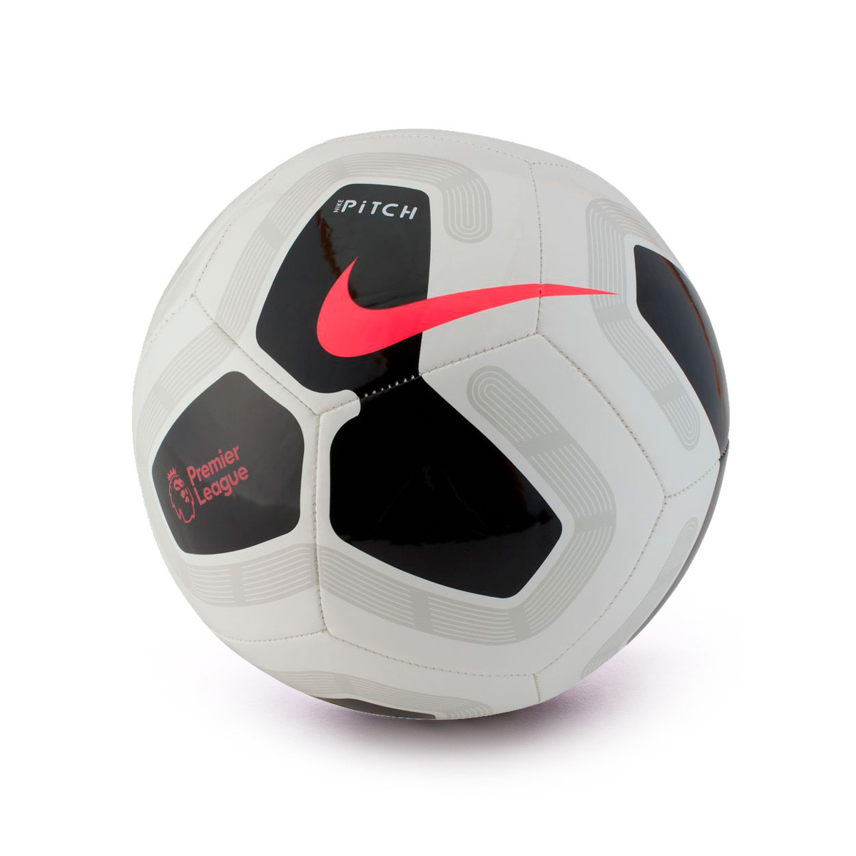 Balón Nike Premier League Pitch 2019-2020 White-Black-Cool grey-Racer pink  - Tienda de fútbol Fútbol Emotion