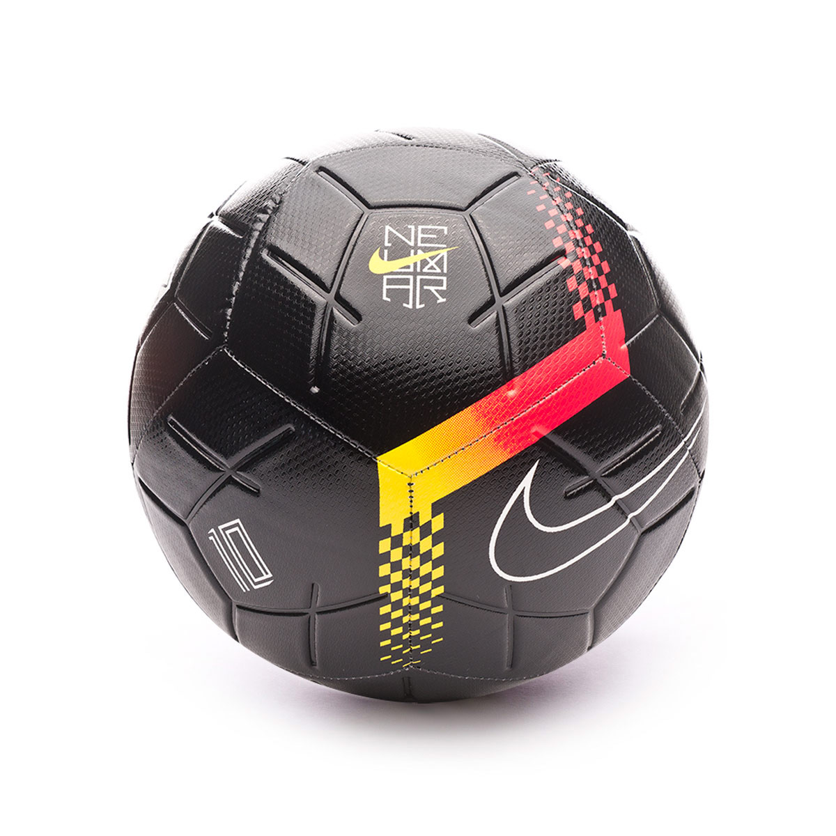 Ball Nike Strike Neymar Jr 2019-2020 Black-Chrome yellow-Red orbit -  Football store Fútbol Emotion