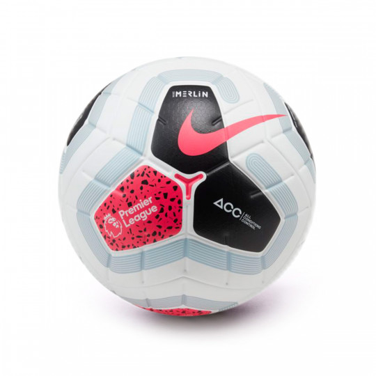 Balón Nike Premier League Merlin 2019-2020 White-Black-Cool grey-Racer pink  - Tienda de fútbol Fútbol Emotion