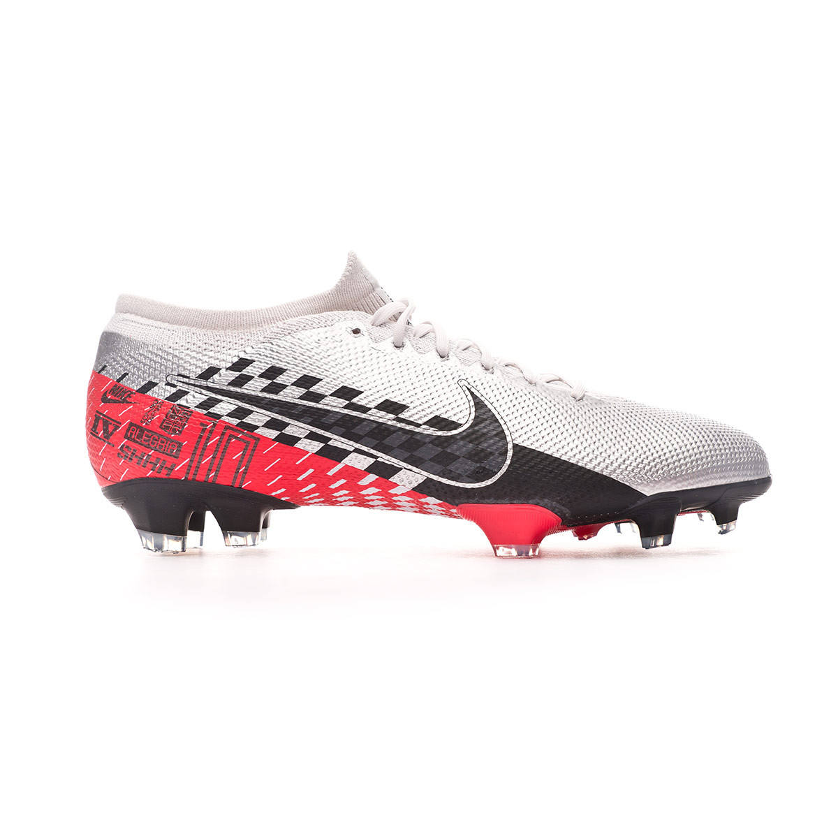 Zapatos de fútbol Nike Mercurial Vapor XIII Pro FG Neymar Jr  Chrome-Black-Red orbit-Platinum tint - Tienda de fútbol Fútbol Emotion