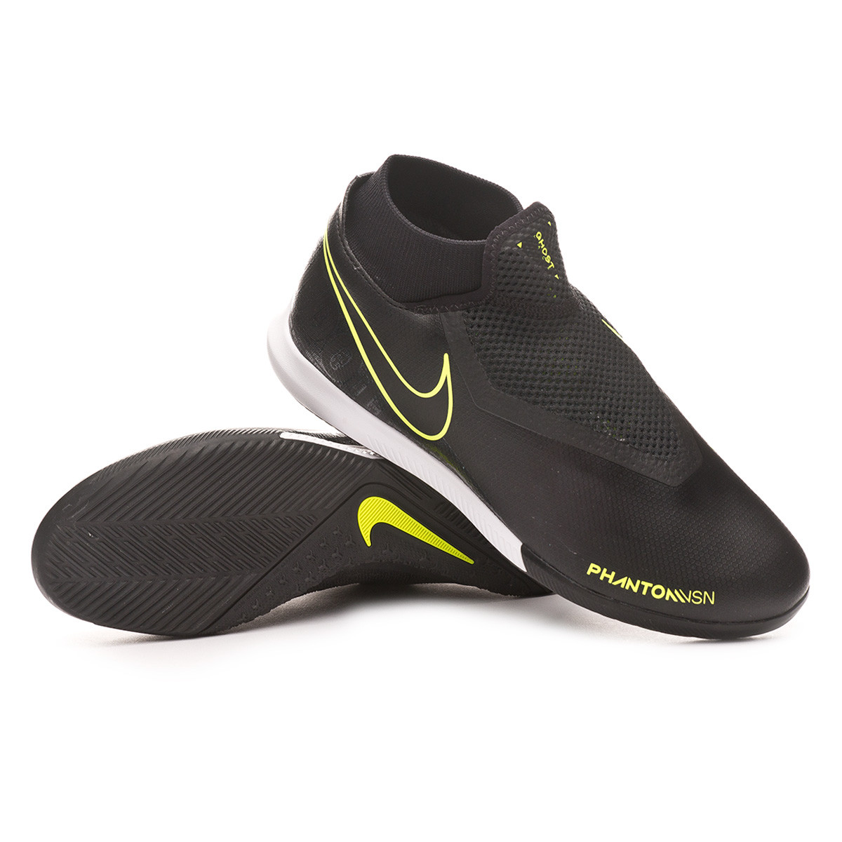 Futsal Boot Nike Phantom Vsion Academy DF IC Black-Volt - Football store  Fútbol Emotion