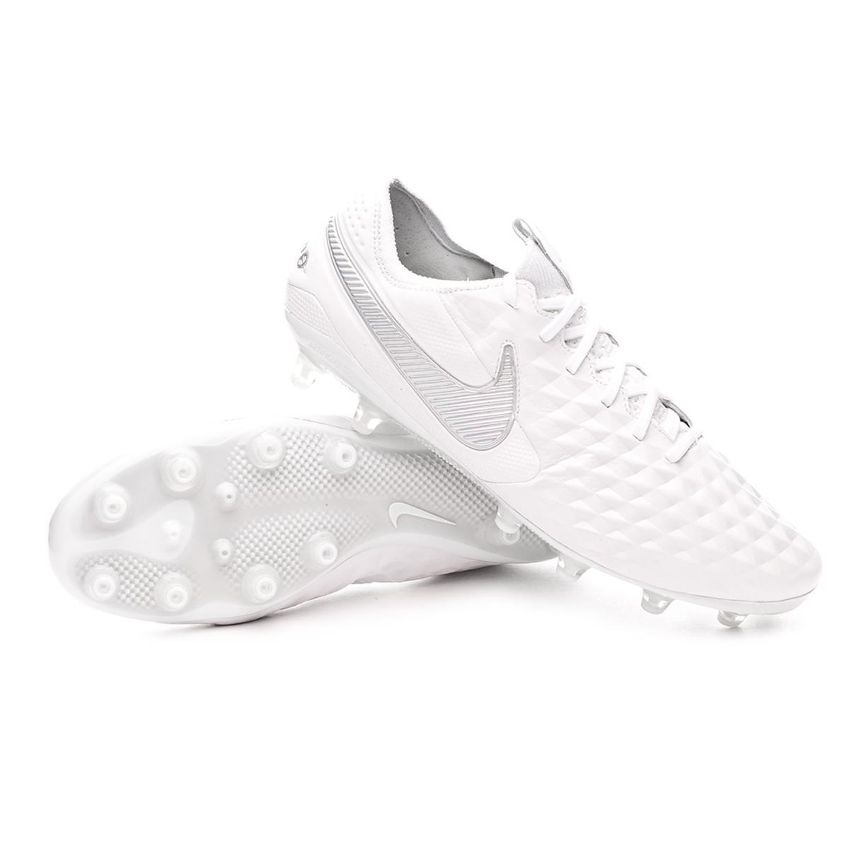 Football Boots Nike Tiempo Legend VIII Elite AG-Pro White-Pure  platinum-Wolf grey - Football store Fútbol Emotion