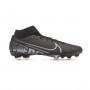 Mercurial Superfly VII Academy FG/MG Black-Metallic cool grey-Blue fury