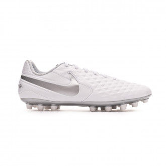 Chuteira Nike Tiempo Legend VIII Academy AG White-Chrome-Pure platinum