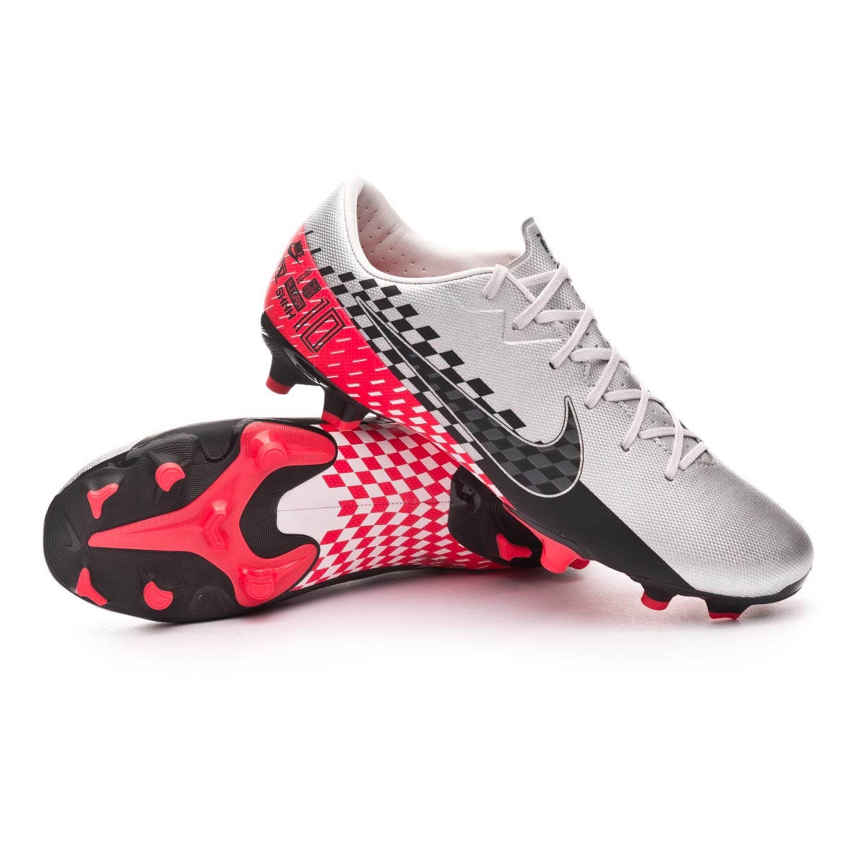 Bota de fútbol Nike Mercurial Vapor XIII Academy FG/MG Neymar Jr  Chrome-Black-Red orbit-Platinum tint - Tienda de fútbol Fútbol Emotion