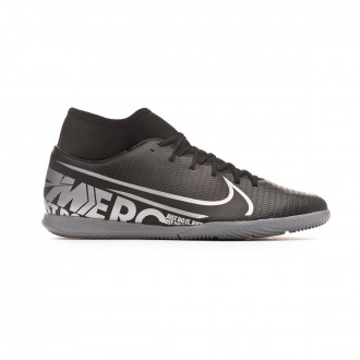 Sapatilha de Futsal Nike Mercurial Superfly VII Club IC Black-Metallic cool grey