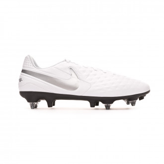 Chuteira Nike Tiempo Legend VIII Academy ACC SG-Pro White-Chrome-Pure platinum