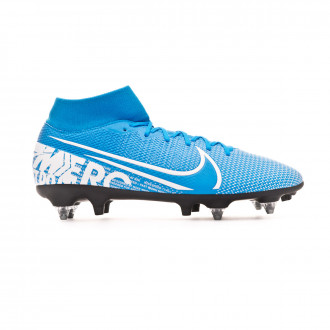 Chuteira Nike Mercurial Superfly VII Academy ACC SG-Pro Blue hero-White-Obsidian