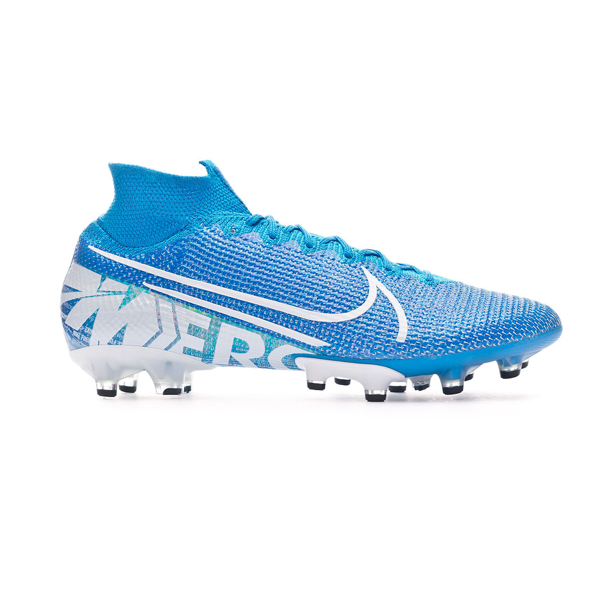 Football Boots Nike Mercurial Superfly VII Elite AG-Pro Blue  hero-White-Volt-Obsidian - Football store Fútbol Emotion