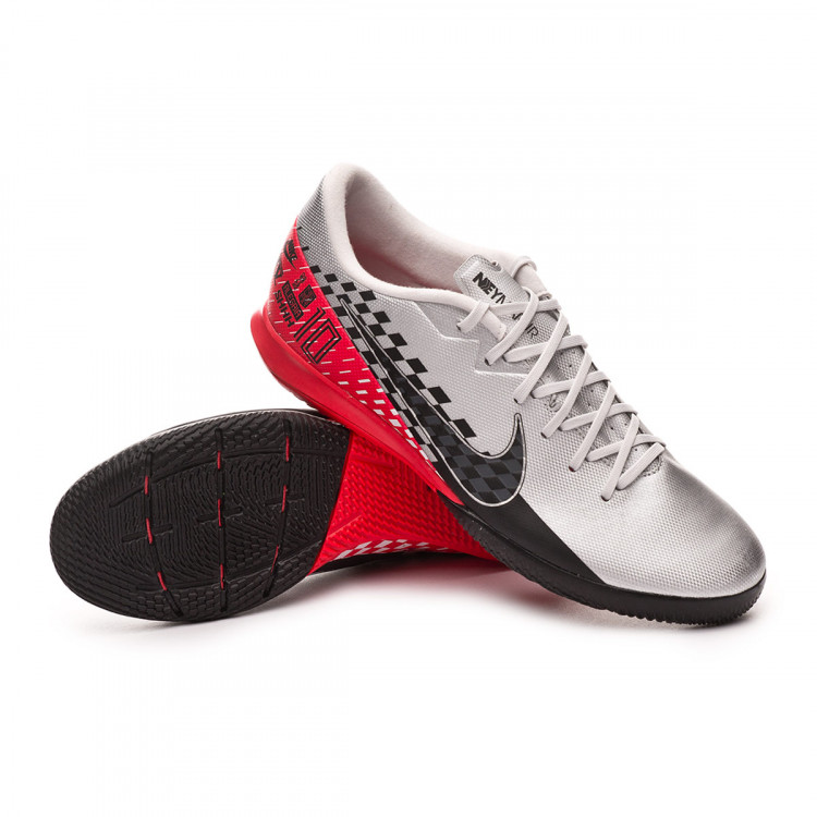 Zapatilla Nike Mercurial Vapor XIII Academy IC Neymar Jr Chrome-Black-Red  orbit-Platinum tint - Tienda de fútbol Fútbol Emotion