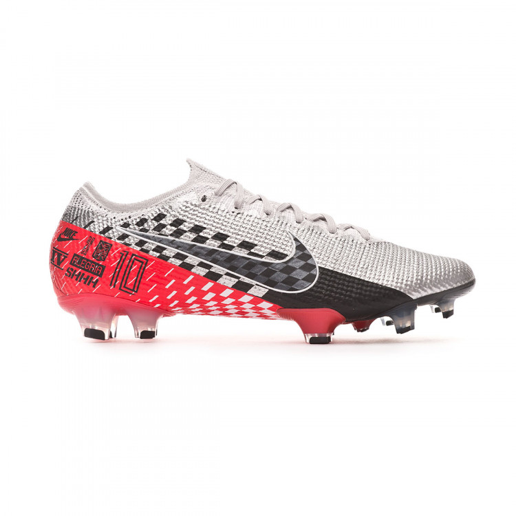 Football Boots Nike Mercurial Vapor XIII Elite FG Neymar Jr  Chrome-Black-Red orbit-Platinum tint - Football store Fútbol Emotion