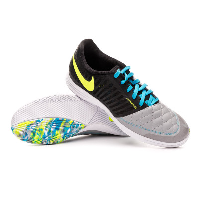 Futsal Boot Nike Lunar Gato II Black-Volt-Wolf grey-Light current blue -  Football store Fútbol Emotion
