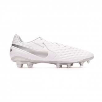 Chuteira Nike Tiempo Legend VIII Academy FG/MG White-Chrome-Pure platinum