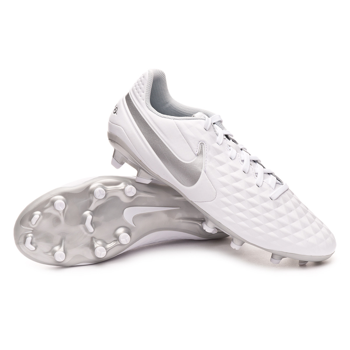 Zapatos de fútbol Nike Tiempo Legend VIII Academy FG/MG White-Chrome-Pure  platinum - Tienda de fútbol Fútbol Emotion