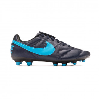 Chuteira Nike Tiempo Premier II FG Obsidian-Light current blue-Black