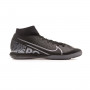 Mercurial Superfly VII Academy IC Black-Metallic cool grey