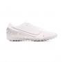 Mercurial Vapor XIII Academy Turf White-Chrome-Metallic silver