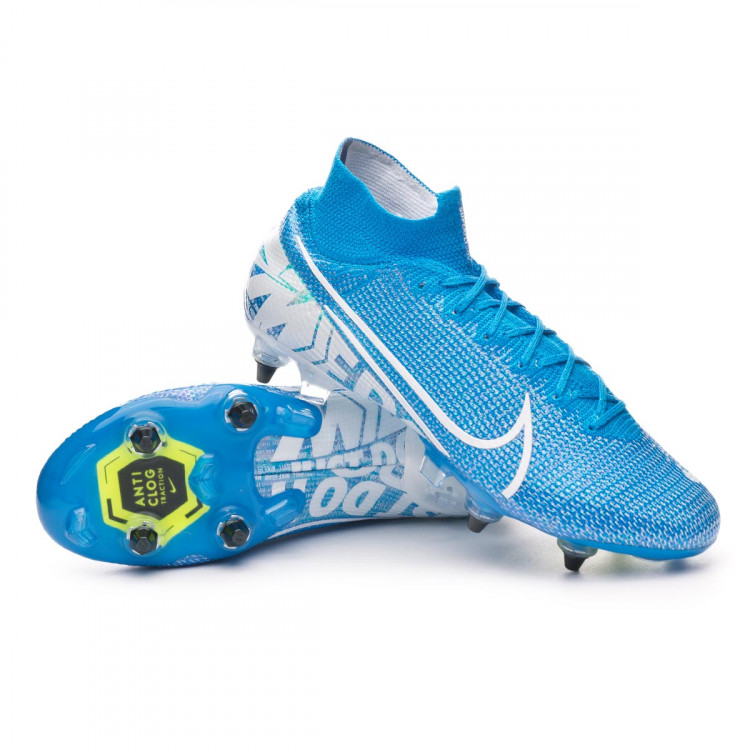 Scarpe Nike Mercurial Superfly VII Elite ACC SG-Pro Blue  hero-White-Volt-Obsidian - Negozio di calcio Fútbol Emotion