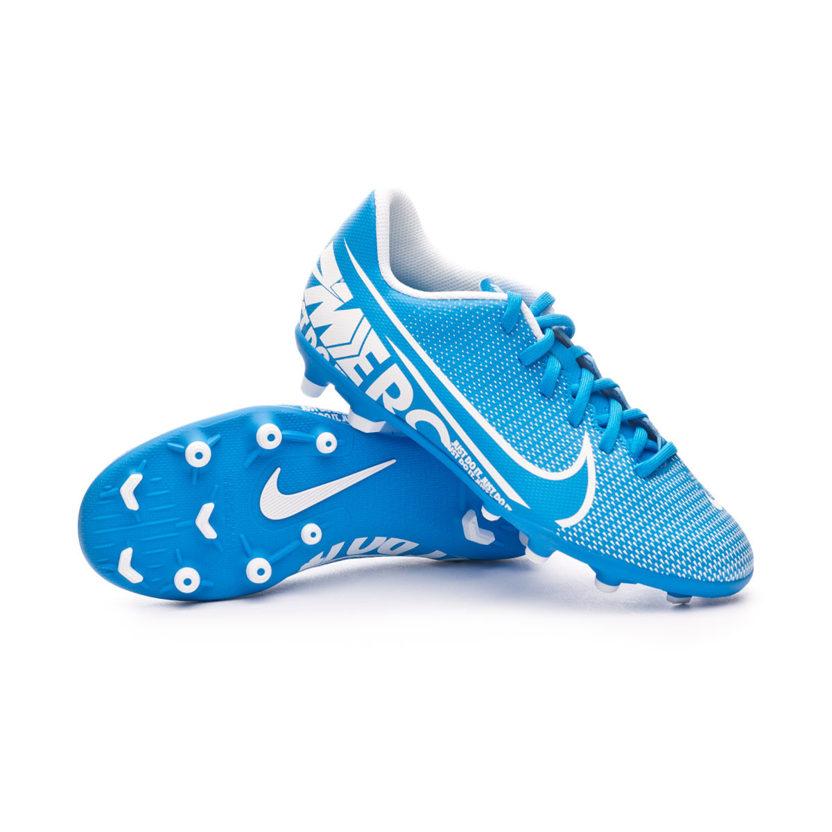 botas futbol nike azules niño