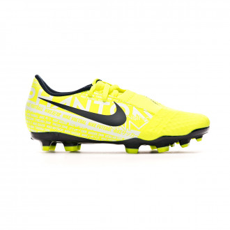 Chuteira Nike Phantom Venom Academy FG Niño Volt-Obsidian