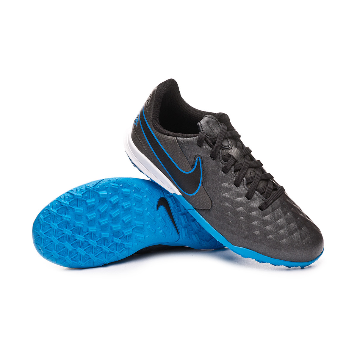 Football Boots Nike Tiempo Legend VIII Academy Turf Niño Black-Blue hero -  Football store Fútbol Emotion