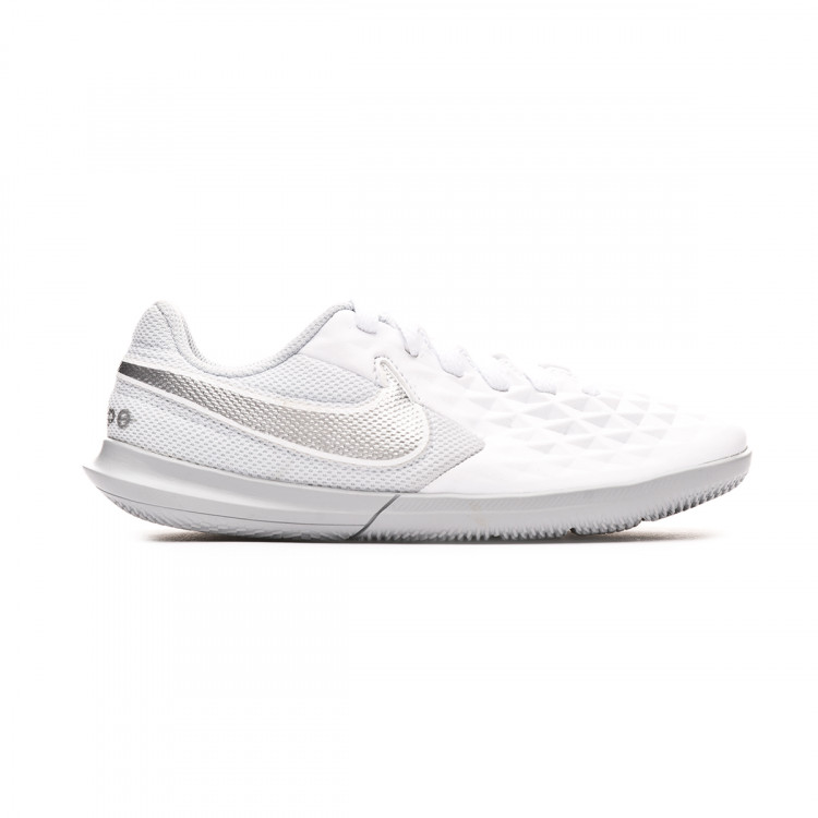 Futsal Boot Nike Tiempo Legend Viii Club Ic Nino White Chrome Pure