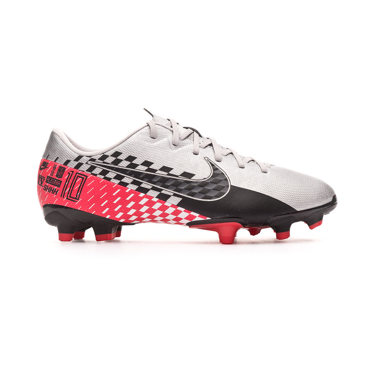 Zapatos de fútbol Nike Mercurial Vapor XIII Academy FG/MG Neymar Jr Niño  Chrome-Black-Red orbit-Platinum tint - Tienda de fútbol Fútbol Emotion