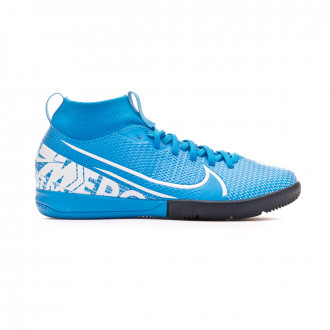 Sapatilha de Futsal Nike Mercurial Superfly VII Academy IC Criança Blue hero-White-Obsidian