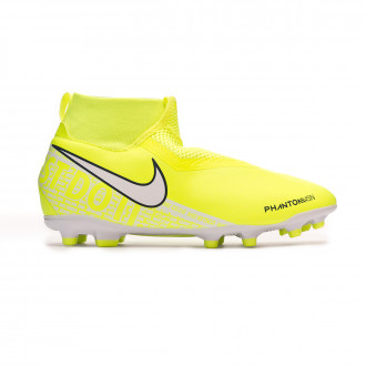 Chuteira Nike Phantom Vision Academy DF FG/MG Niño Volt-White