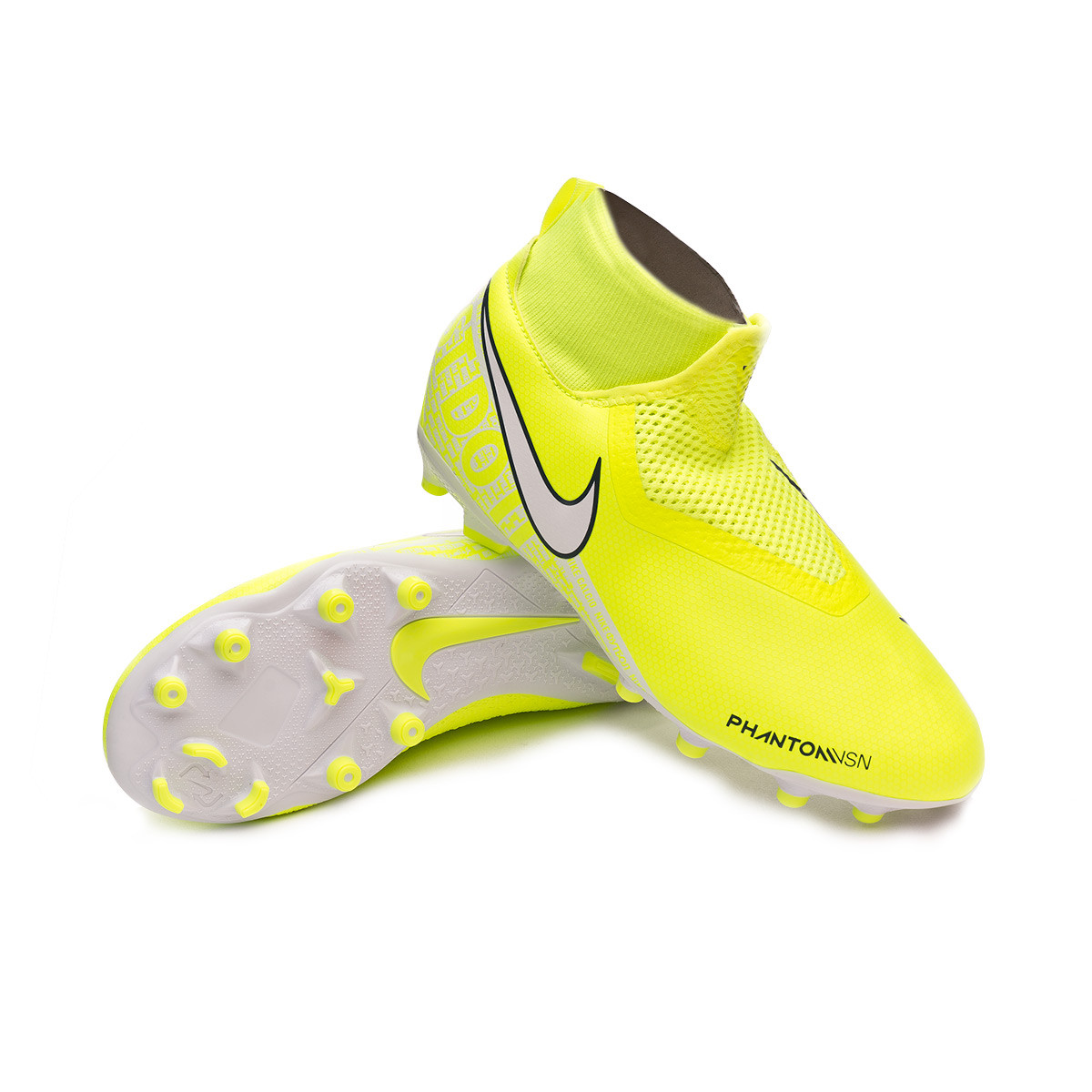 Football Boots Nike Phantom Vision Academy DF FG/MG Niño Volt-White -  Football store Fútbol Emotion