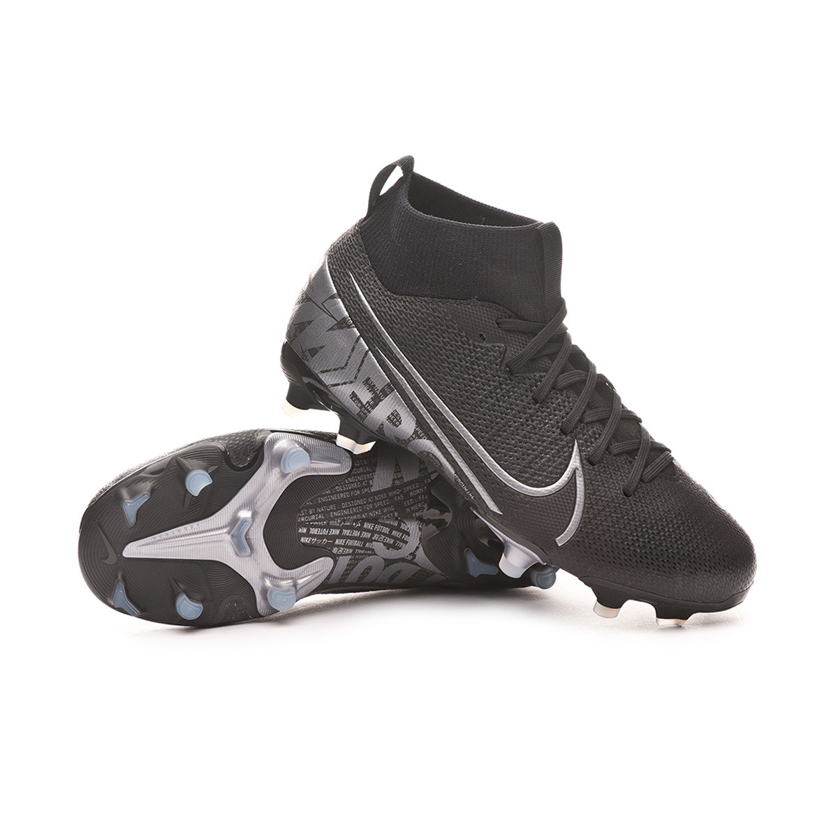 Bota de fútbol Nike Mercurial Superfly VII Academy FG/MG Niño Black-Metallic  cool grey - Tienda de fútbol Fútbol Emotion