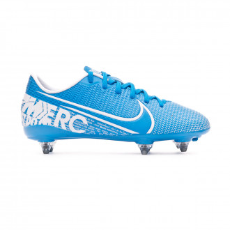 Chuteira Nike Mercurial Vapor XIII Academy SG Criança Blue hero-White-Obsidian