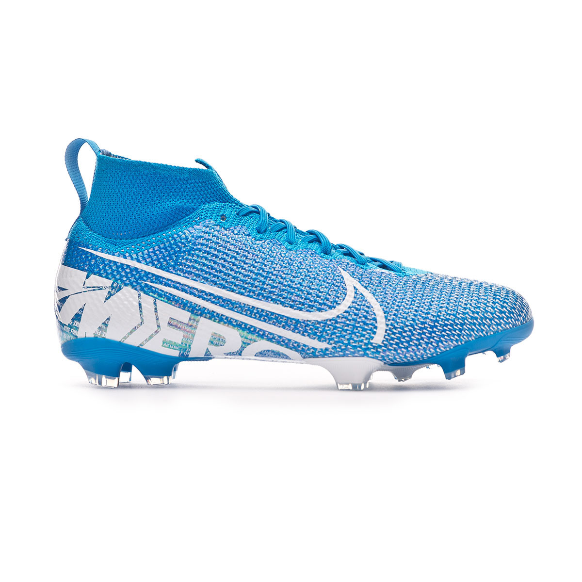 botas nike mercurial azules