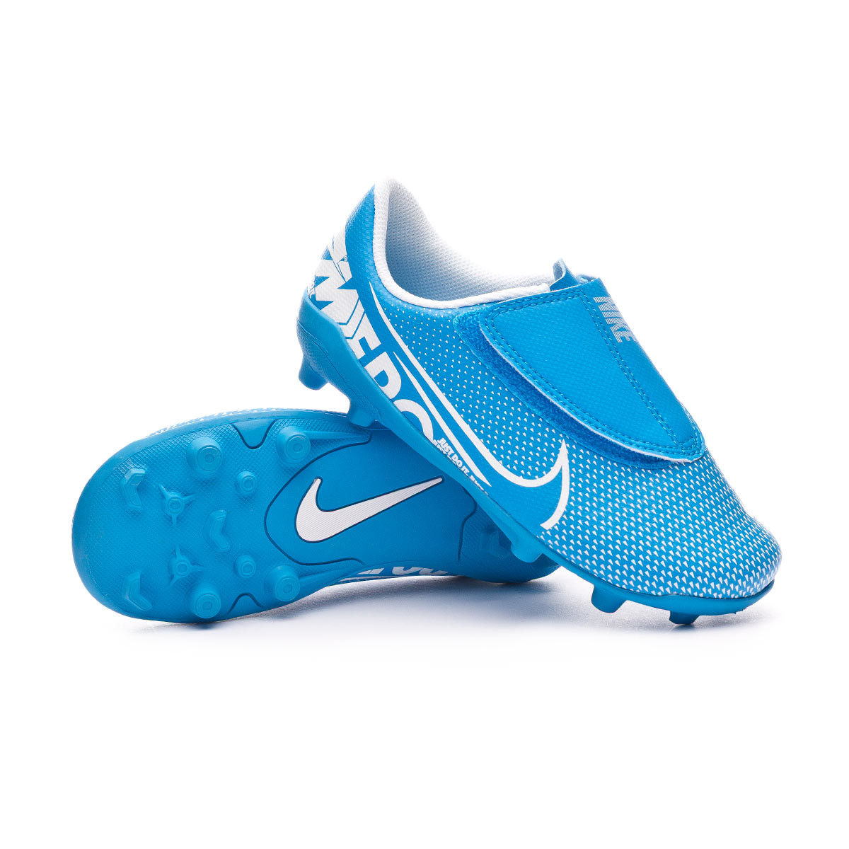 Scarpe Nike Mercurial Vapor XIII Club MG Strappo Bambino Blue  hero-White-Obsidian - Negozio di calcio Fútbol Emotion