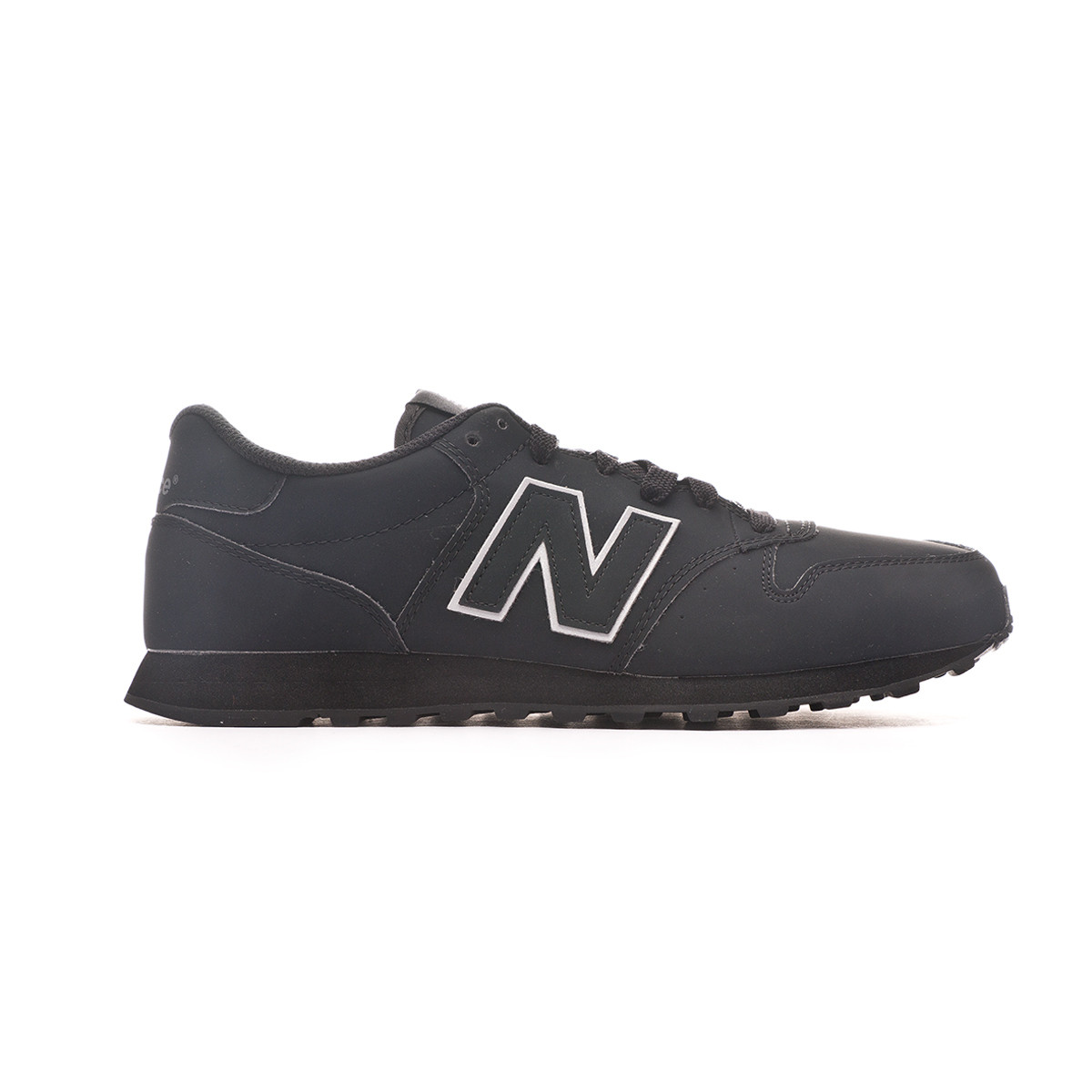 black nb trainers